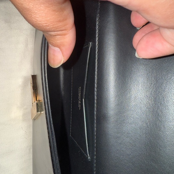 Tiffany & Co. Shiny Mini Black Clutch with Gold Chain - Picture 8 of 10